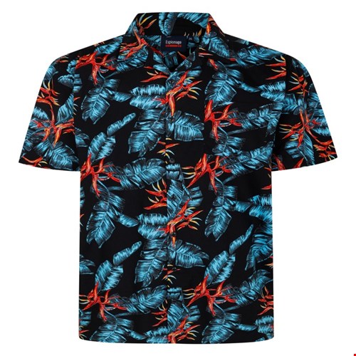 Espionage Leaf Print S/S Shirt